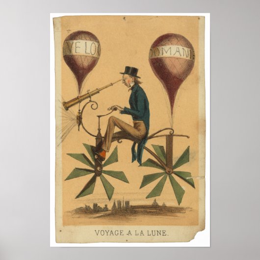 POSTER VOYAGE A LA LUNE (Devant)