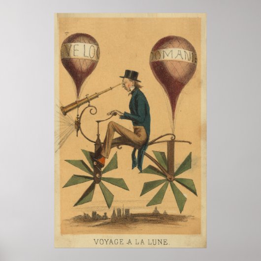Poster Voyage à la lune (Devant)