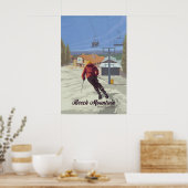 Poster Voyage à la station de ski Beech Mountain Caroline (Cuisine)