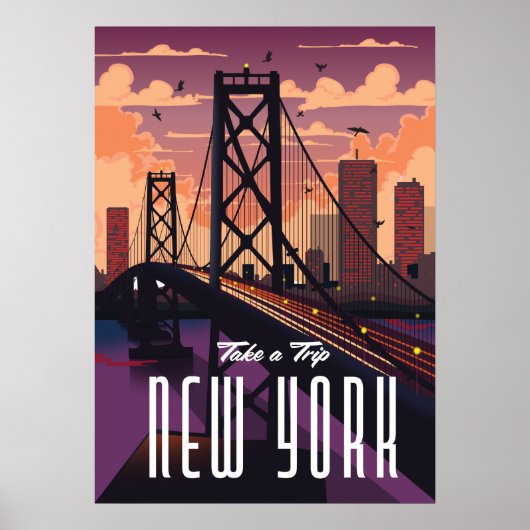Poster Voyage à New York (Devant)