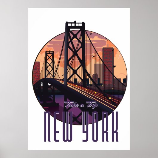 Poster Voyage à New York (Devant)
