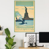 Poster Voyage à New York 2 (Bureau à domicile)