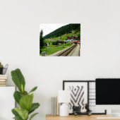 Poster Voyage à Oberwald en Suisse (Bureau à domicile)