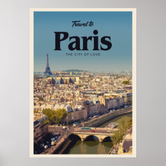 Poster Voyage à Paris