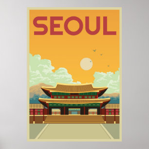 Poster Voyage à Séoul