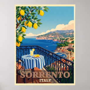 Poster Voyage à Sorrente Italie