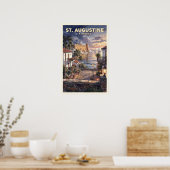 Poster Voyage à St. Augustine Floride Vintage (Cuisine)
