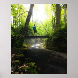 Poster Voyage à travers la forêt magique