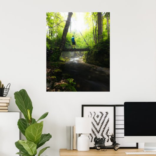 Poster Voyage à travers la forêt magique (Bureau à domicile)