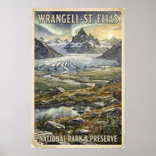 Poster Voyage à Wrangell-St. Elias (Devant)