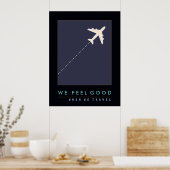 Poster voyage aérien (Cuisine)