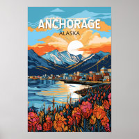 Voyage artistique vintage à Anchorage Alaska