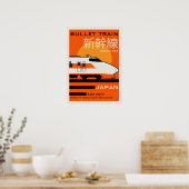 Poster Voyage au Japon Tours Shinkansen (Cuisine)