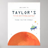 Poster Voyage Autour Du Soleil Space Boy Bienvenue (Devant)