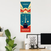 Poster Voyage aux étoiles (Bureau à domicile)