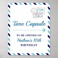 Voyage Avion Temps Capsule Baby Boy 1er Anniversai