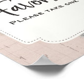 Poster Voyage Baby shower Favoriser Signer Aventure Douch (Coin)