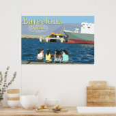Poster Voyage Barcelone, Espagne (Cuisine)