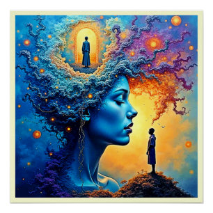 Poster Voyage Cosmique Mineur