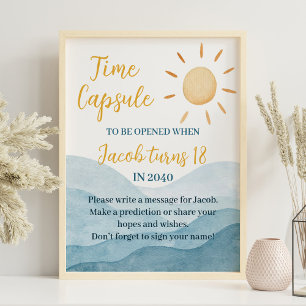 Poster Voyage d'abord autour du soleil Anniversaire