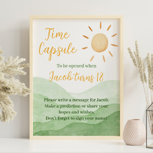 Poster Voyage d'abord autour du soleil Anniversaire