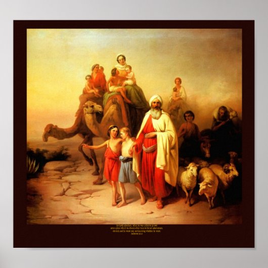 Poster Voyage d'Abrahams par Josef Molnar (Devant)