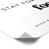 Poster Voyage d'amour Séjour pour la nourriture Retro Mar (Coin)