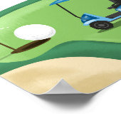 Poster Voyage d'anniversaire du golf de Hole Park-Tee Boy (Coin)
