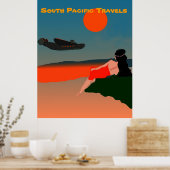 Poster Voyage dans le Pacifique Sud (Cuisine)