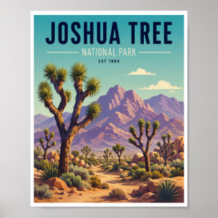 Poster Voyage dans le Parc national de Joshua Tree