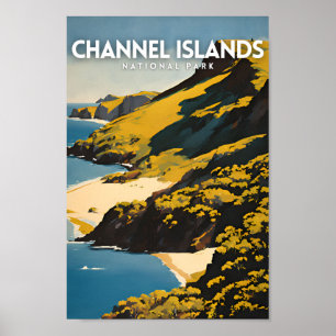 Poster Voyage dans le parc national des îles Channel
