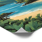 Poster Voyage dans le parc national des Samoa américaines (Coin)