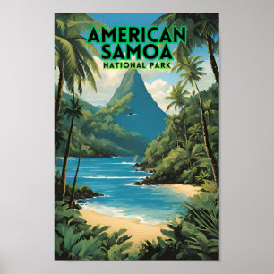 Poster Voyage dans le parc national des Samoa américaines