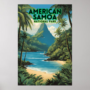 Poster Voyage dans le parc national des Samoa américaines