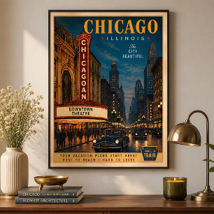 Poster Voyage dans le quartier des théâtres emblématiques