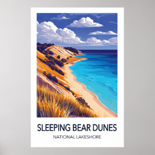 Poster Voyage dans les Sleeping Bear Dunes National Lakes