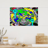 Poster Voyage dans l'espace (Cuisine)