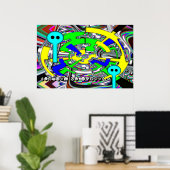 Poster Voyage dans l'espace (Bureau à domicile)
