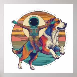 Poster Voyage d'astronaute