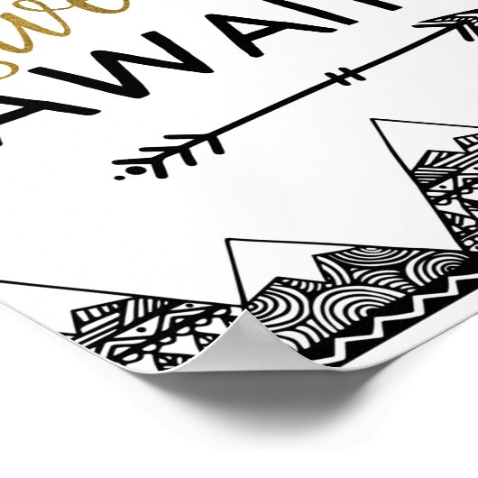 Poster Voyage d'aventure (Coin)