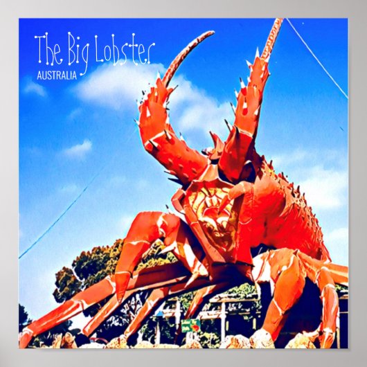 Poster Voyage de Big Lobster en Australie du Sud (Devant)