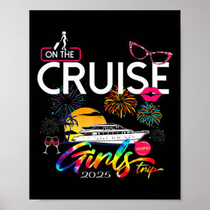 Poster Voyage de croisière drôle de filles 2025 Femmes en