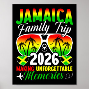 Poster Voyage de famille en Jamaïque 2026 Création de sou