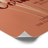 Poster Voyage de Fête des mariées Corks Pampas (Coin)