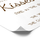 Poster Voyage de Fête des mariées de baisers Marsala (Coin)