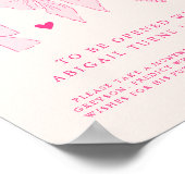 Poster Voyage de la capsule horaire Coquette Bow fête d'a (Coin)