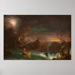 Poster Voyage de la vie : Homme (1842) — Thomas Cole