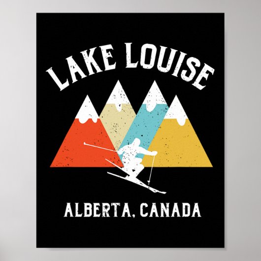 Poster Voyage de Louise Alberta Canada (Devant)