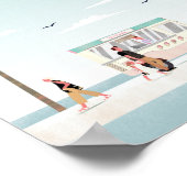 Poster voyage de Miamia beach floride (Coin)