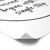 Poster Voyage De Mille Miles Philosophie À Pas Unique Q (Coin)